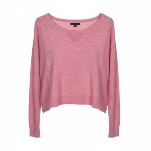 American Eagle Pink Lightweight Knit Sweater Size Small Cozy Casual